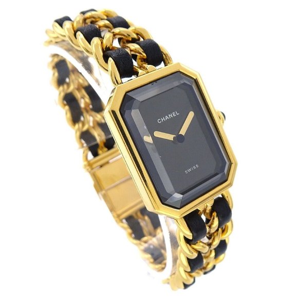 authenticity guaranteed Chanel PremiereQuartz Wristwatch Watch PLAQUE